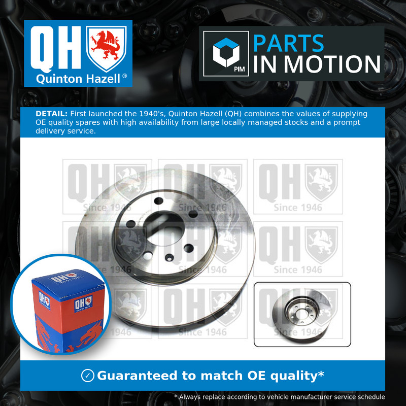 2x Brake Discs Pair Vented fits AUDI A5 2.0D Front 2008 on 314mm Set QH Quality