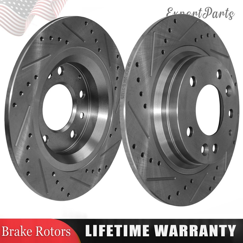 280mm Rear Drilled Disc Brake Rotor for Mazda 6 Lincoln MKZ Zephyr Mercury Milan