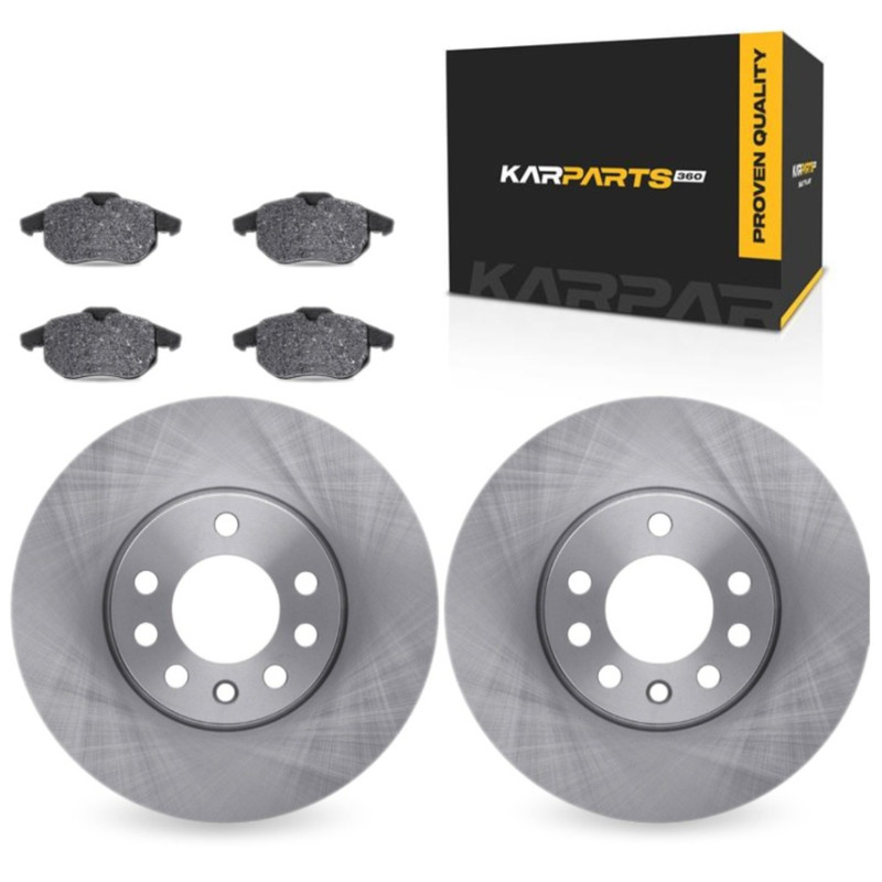 For Saab 9-3 2006-2011 Brake Rotor Set Front | Excluded Calipers | Plain Rotor