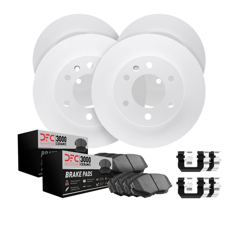 Dynamic Friction Company Front and Rear Brakes and Rotors| Hardware Included|…