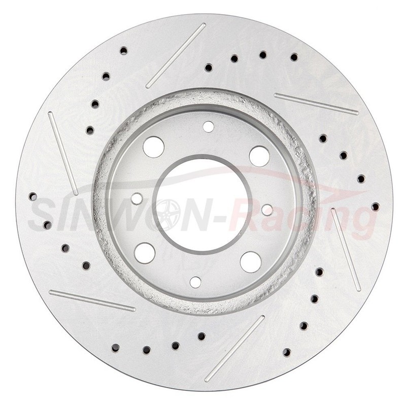 Front Brake Rotors Ceramic Pad Drill Slot For 1993-2000 Honda Civic Coupe DX/HX gallery
