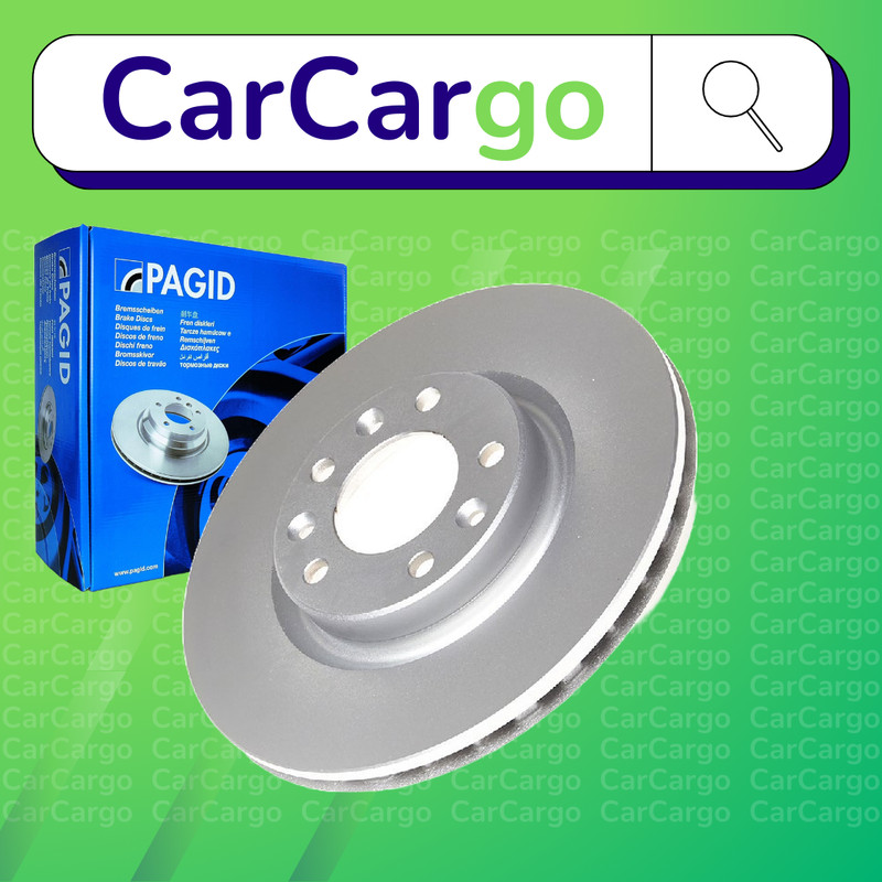 Pagid Vented Front Brake Discs Citroën Berlingo 1.6 BlueHDi 75 2018-2024 283 mm