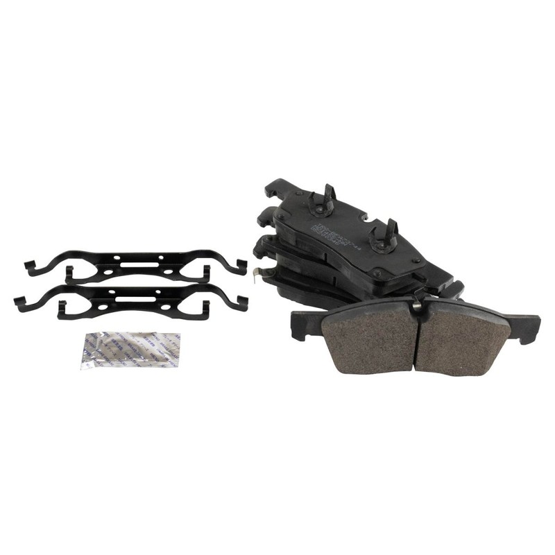 TRQ Front Metallic Brake Pad & 2 Coated Rotor Set for Durango Grand Cherokee gallery
