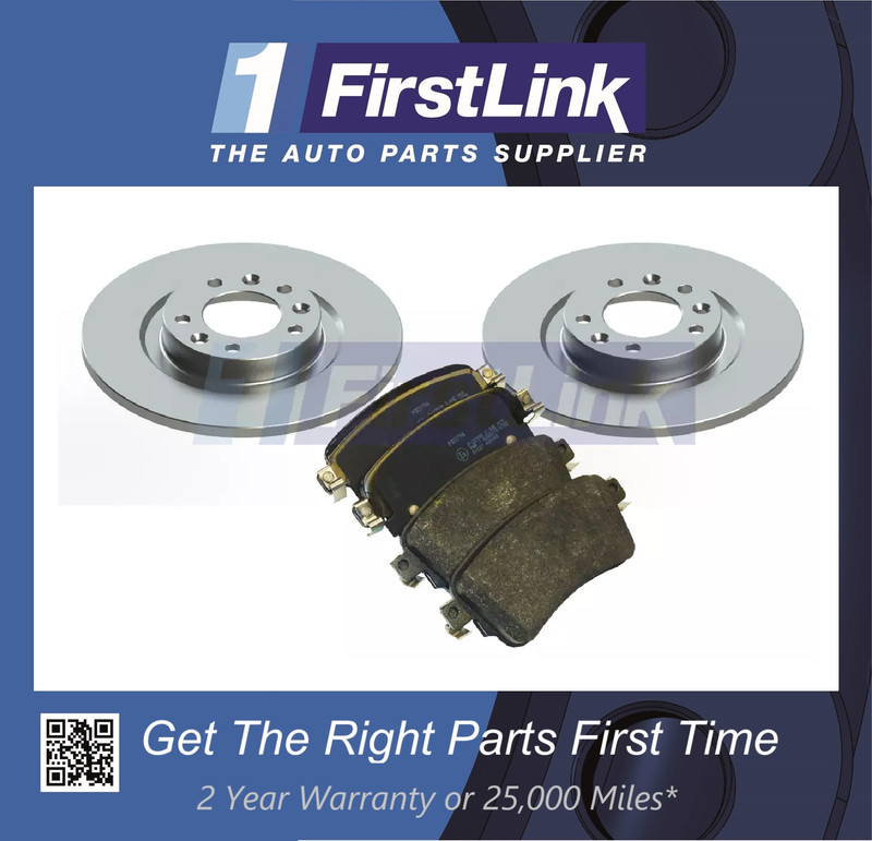 Peugeot Expert 1.5 1.6 BlueHDi Van 2016- Rear Brake Discs & Pads 290mm Solid
