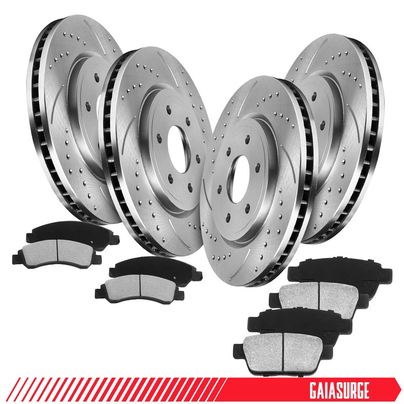 Front Rear Brake Rotors Ceramic Pads Kit for Ford Expedition Lincoln Navigator