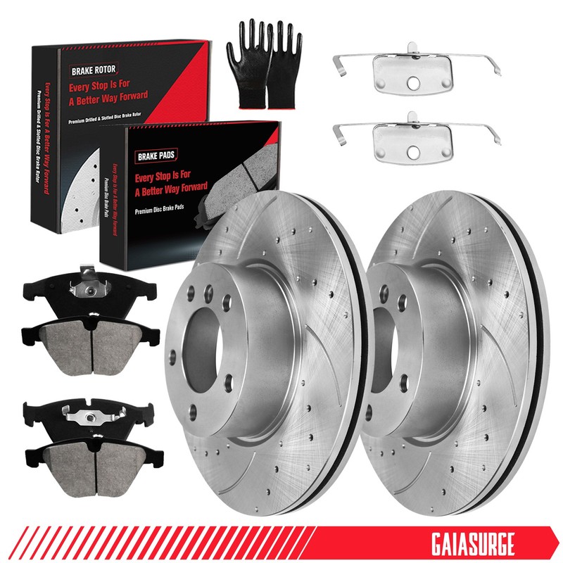 12.3inch(312mm) Front Brake Rotors + Ceramic Brake Pads for BMW 328i XDRIVE X1