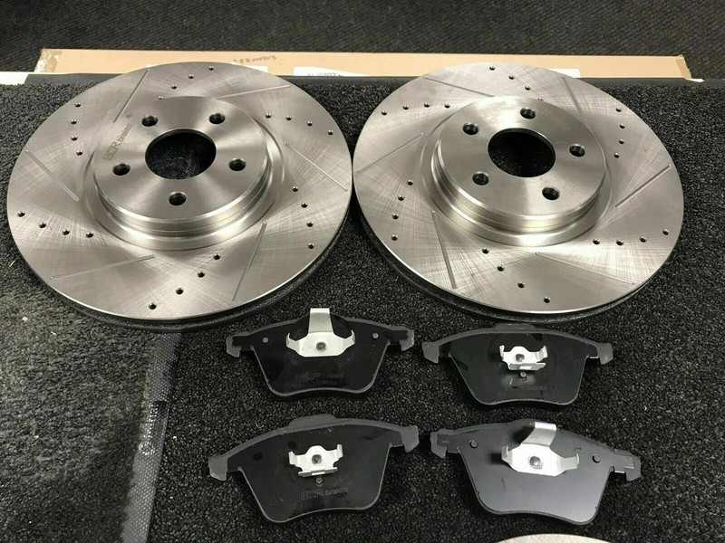 FOR FORD KUGA FRONT REAR DRILLED GROOVED BRAKE DISCS AND PADS SET gallery
