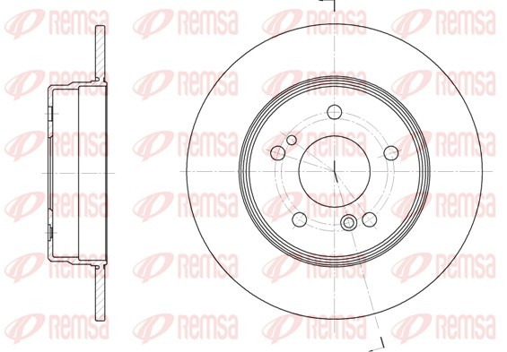 Remsa 6467.00 Brake Disc for Chrysler, Mercedes-Benz