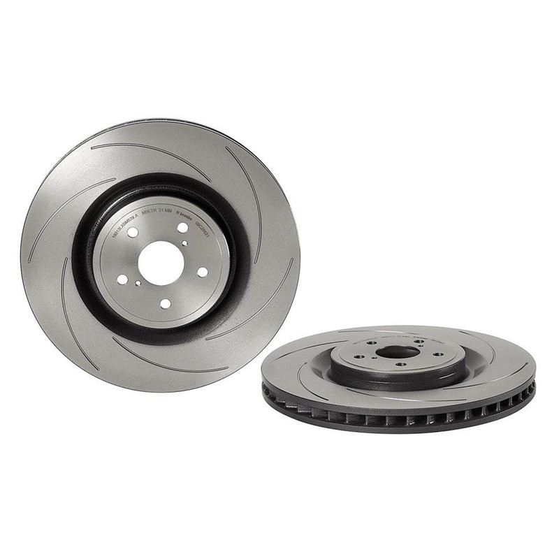 Brembo Front Brake Kit Slotted 380mm Disc Rotors Ceramic Pad For Lexus GS F RC F gallery
