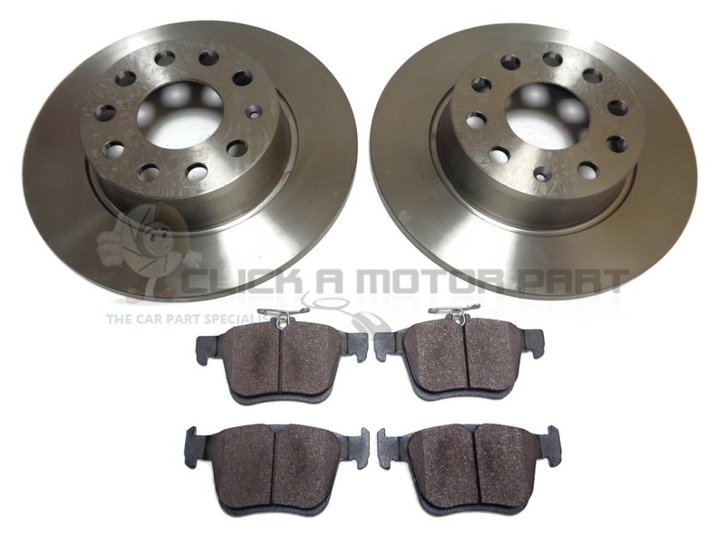 Rear 2 Brake Discs And Pads For VW T-Roc 1.0 1.5 1.6 2.0 2017-2024 (272mm)