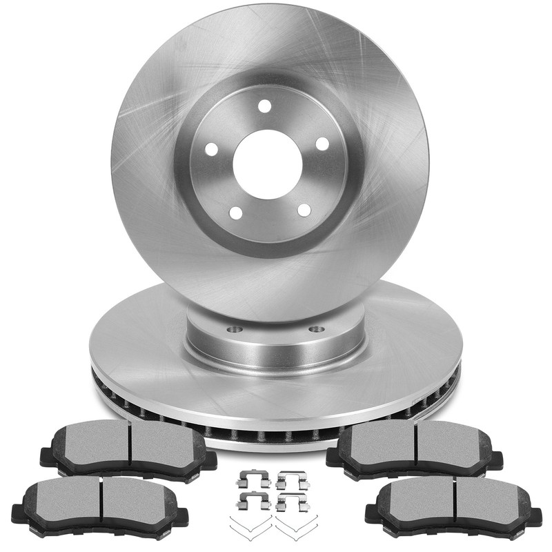 6X Front Brake Ceramic Pads Solid Rotors Fits Nissan For Maxima 2010 - 2023 gallery