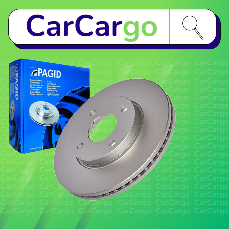 Pagid Vented Front Brake Discs Ford Fiesta 1.0 EcoBoost mHEV 2019-2024 262 mm