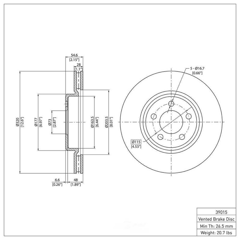 Disc Brake Rotor-SE DFC 600-39015 gallery