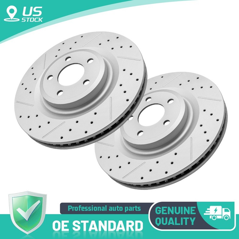 Front Drilled Disc Brake Rotors for Lincoln Aviator 2020 – 2025 Ford Explorer