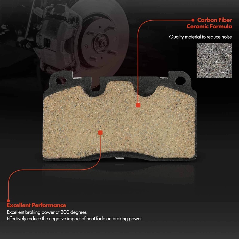 6x Front Side Disc Rotors &Ceramic Brake Pad for Audi Q5 2013-2017 BR90112602 gallery