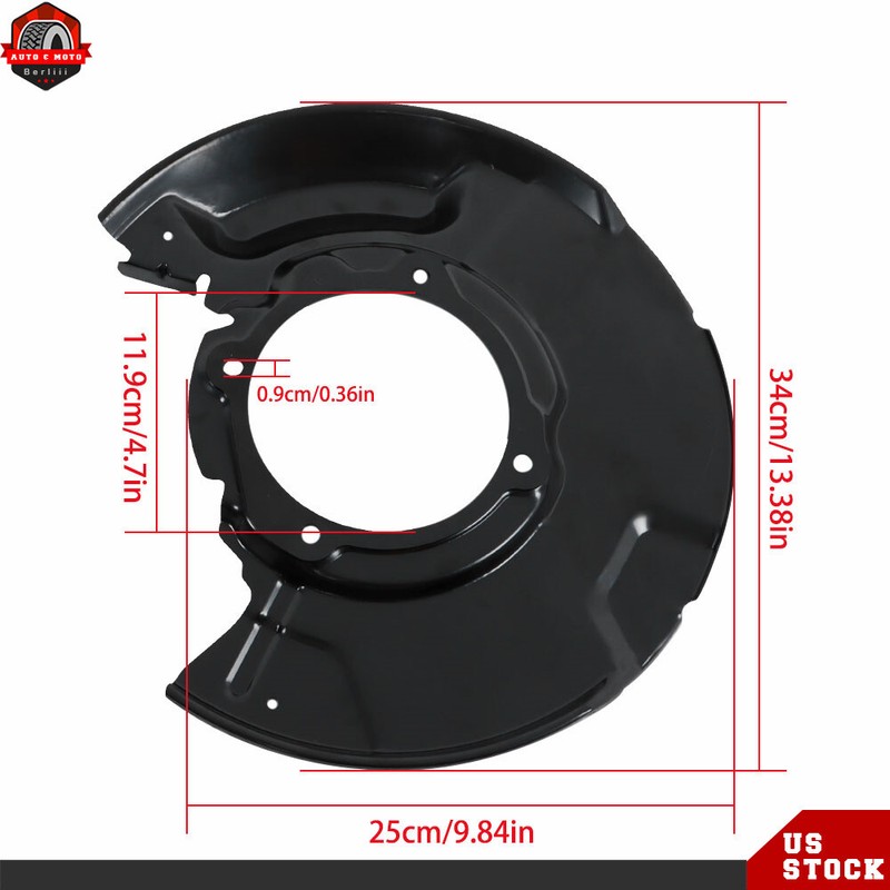 Front LH & RH Brake Dust Shields Set 47704-35091 For Toyota 4Runner 1996-2002 gallery