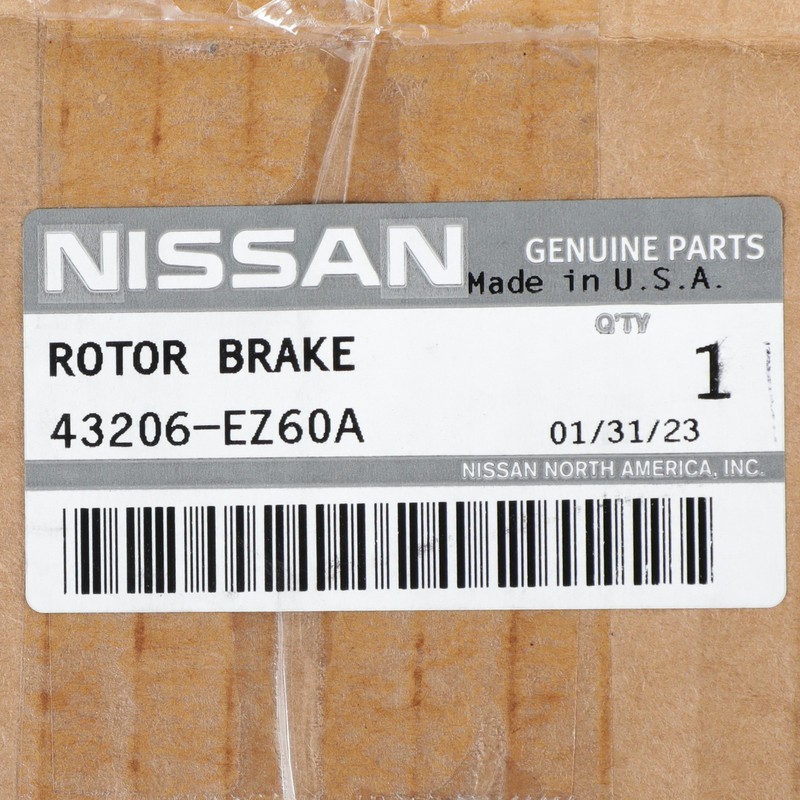 NEW OEM Nissan 2017-2024 TITAN Front Brake Rotor Disc Assembly 43206-EZ60A gallery