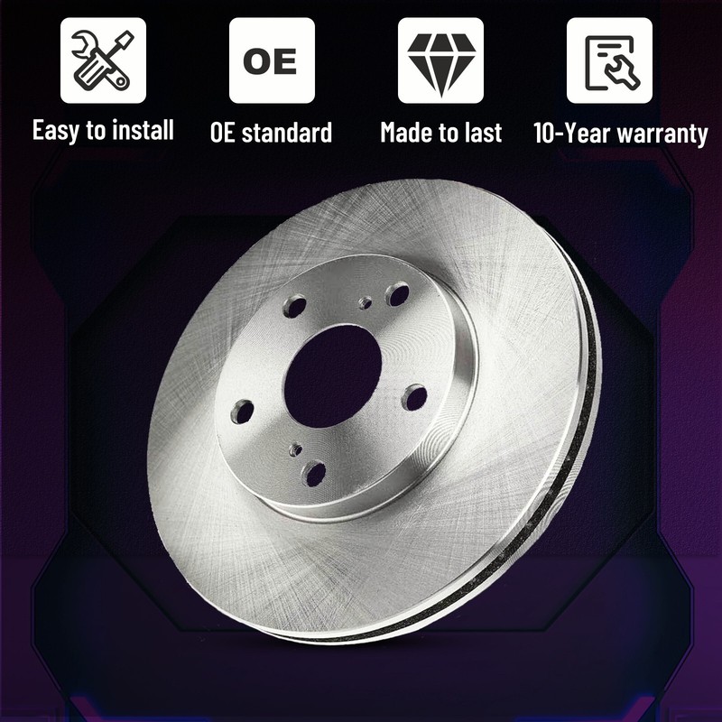 Front Vented Disc Brake Rotors for Suburban Express Sierra 1500 Limited XTS gallery