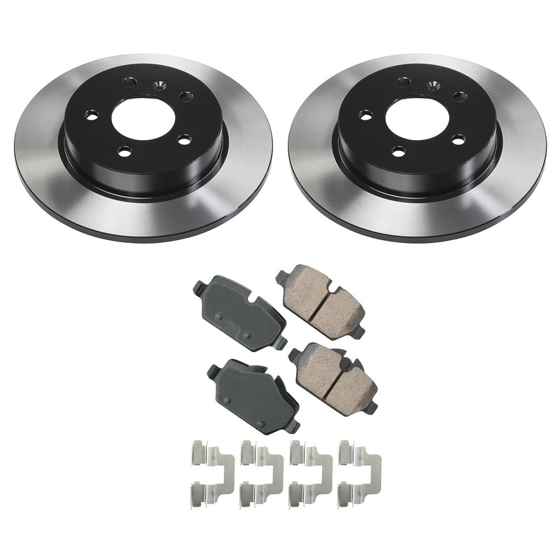Wagner Rear Rotors Akebono EURO Ceramic Disc Brake Pads Kit For Cooper Paceman