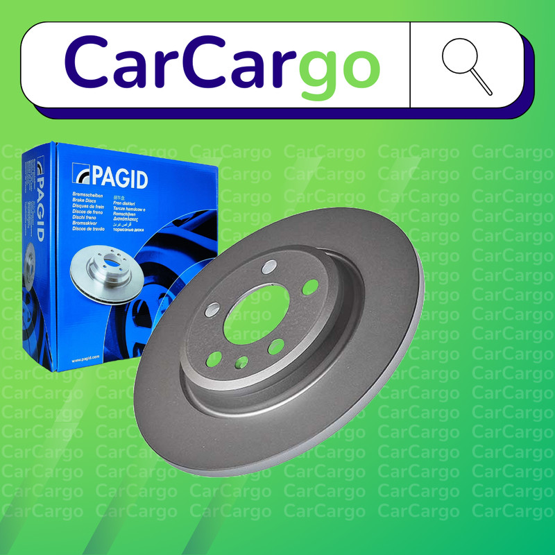 Pagid Solid Front Brake Discs Pair Audi A7 50 TFSI e quattro 2019-2024 300 mm