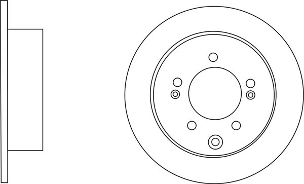 2x Apec Blue Rear Brake Discs 262mm Fits Kia Soul 584112K300