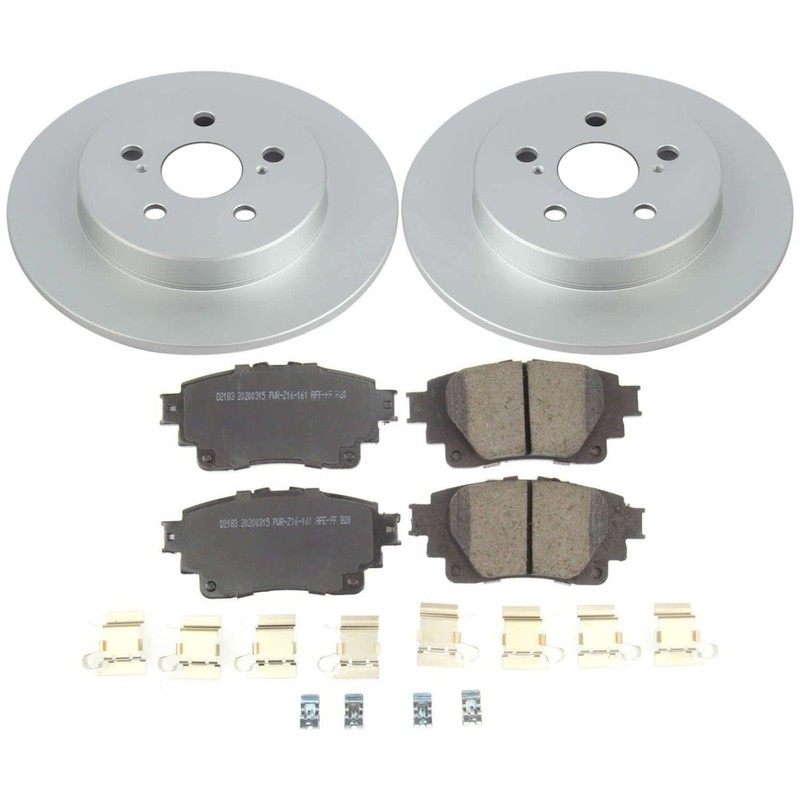 Powerstop Evolution Front Rear 4 Wheel 255mm Discs & Pads Kit for 20-22 Corolla gallery