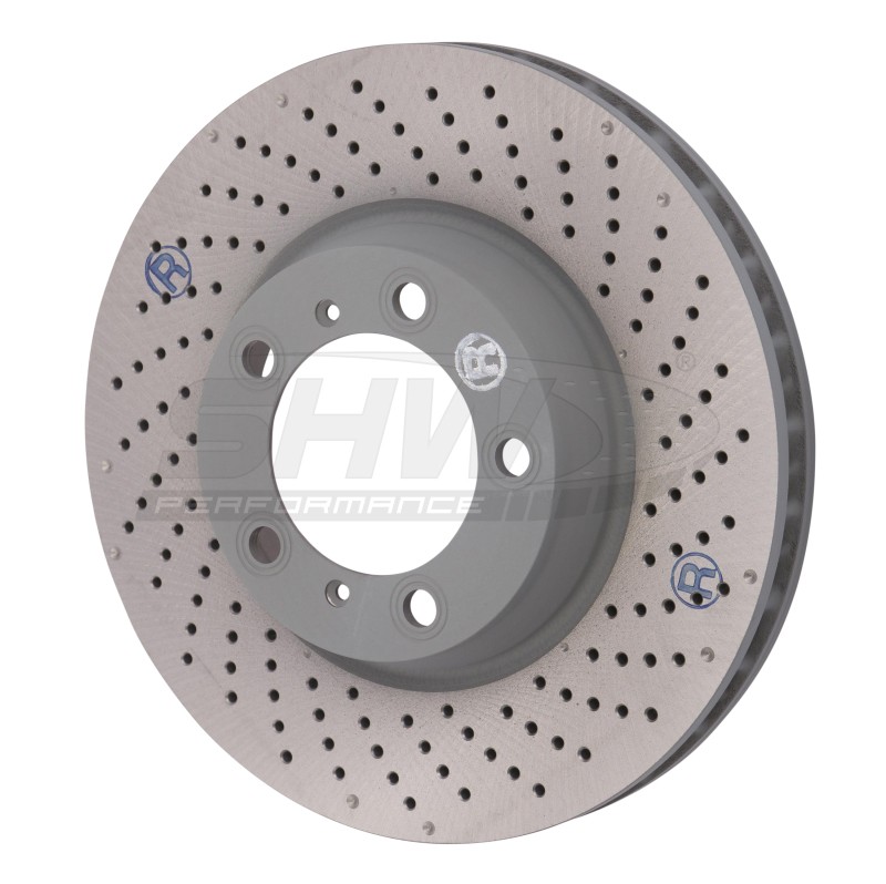 SHW Performance Right Front Brake Rotor for Porsche 911 Carrera 4GTS 3.8L