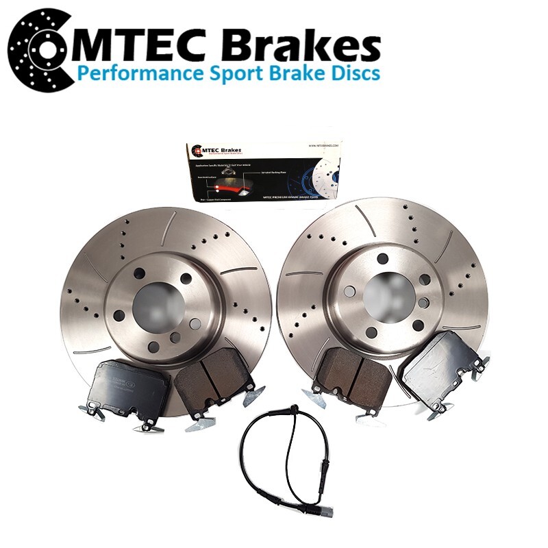 BMW M135i M140i M235i M240i Front Brake Discs Mtec Pads & Clothing Sensor