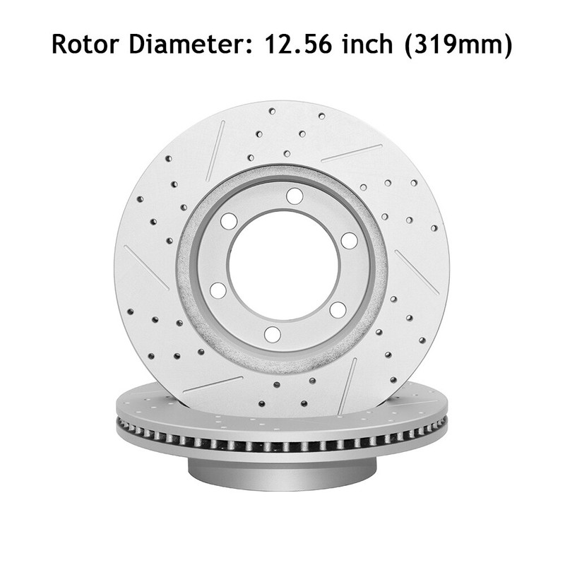 319mm Front Brake Rotors for 2000-2006 Toyota Tundra 2001-2007 Sequoia 2pcs/Set gallery