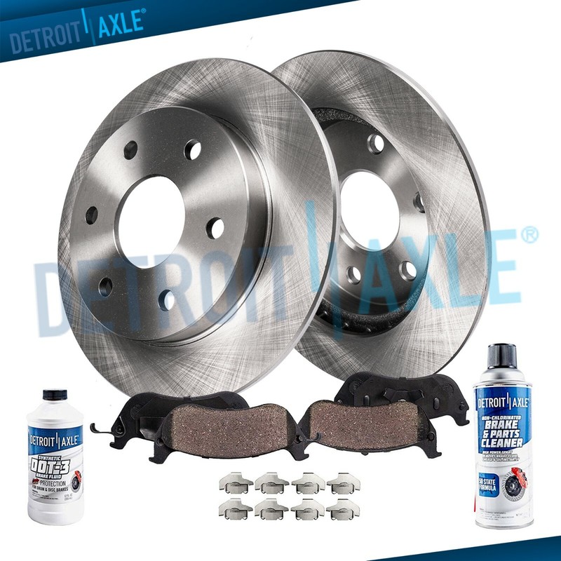Rear Disc Rotors Ceramic Brake Pads Kit Replacement for 2003 2004 Dodge Dakota