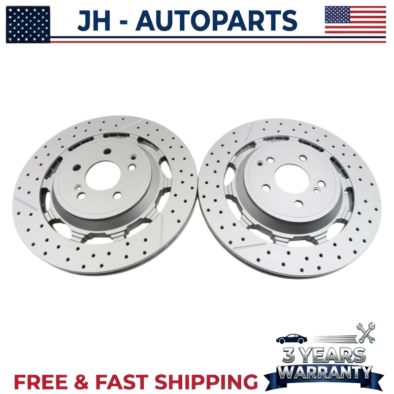 Brake Rotor Kits Front & Rear For Mercedes Benz S63 & S65 AMG 2014-2020 gallery