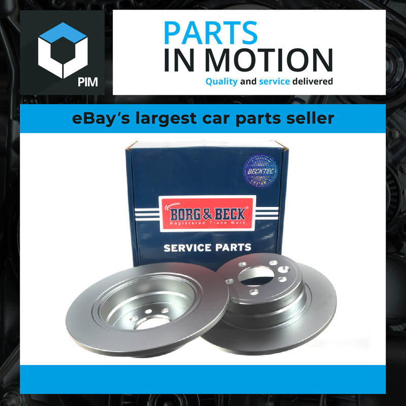 2x Brake Discs Pair Solid fits MG MGZT 1.8 Rear 03 to 05 280mm Set B&B GBD90847