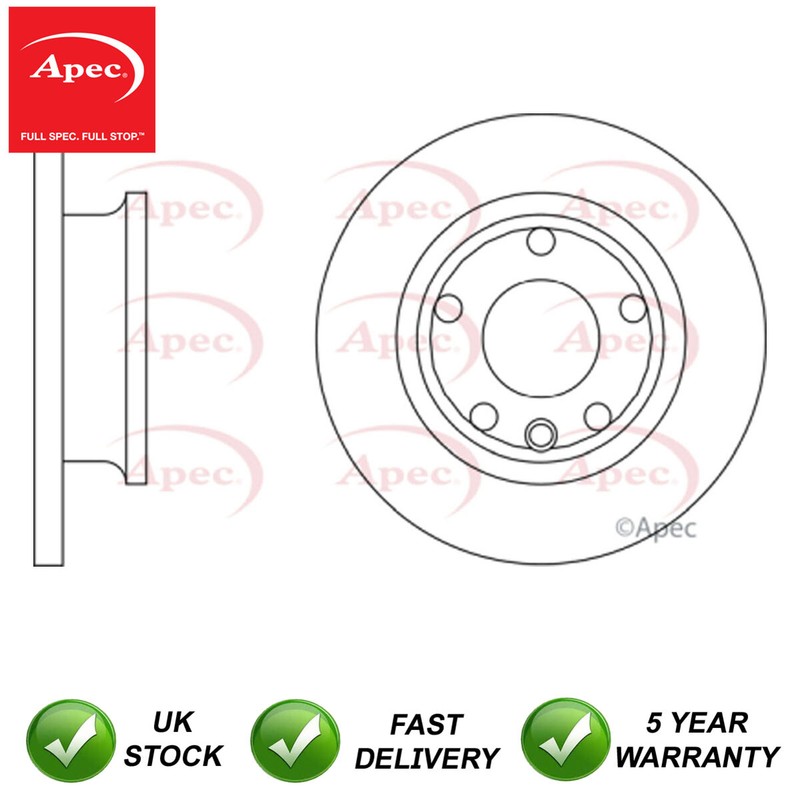 Brake Disc Front Apec Fits VW Transporter 1990-1996 #1 701615301