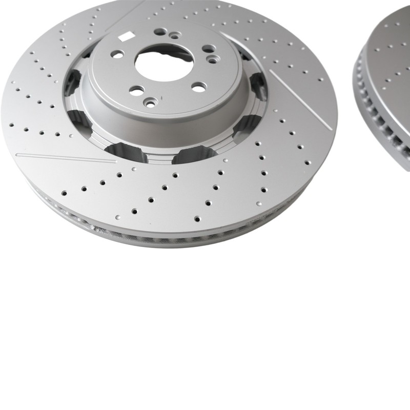2X FOR Mercedes Benz W222 S63 S65 AMG 2014-2020 Front Brake Rotors A2224212612 gallery