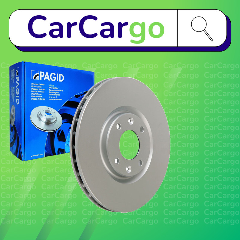 Pagid Vented Front Brake Discs Pair For Peugeot 208 1.6 THP 165 2015-2019 302 mm