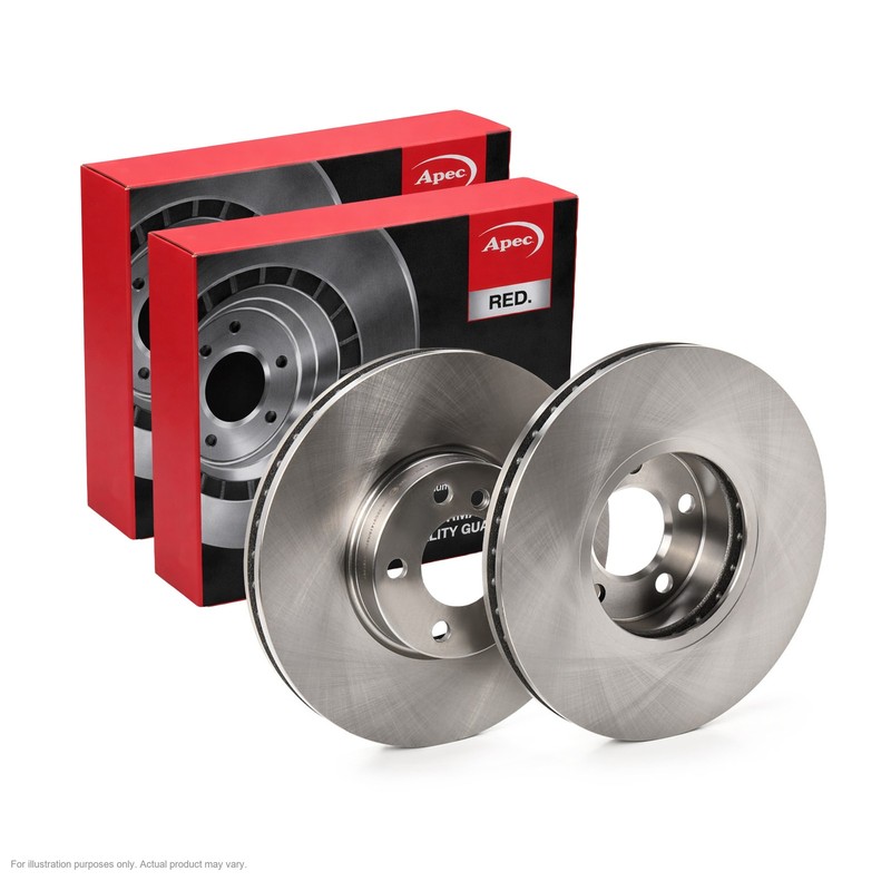 2x APEC Front Brake Discs for BMW X5 2006-18 332mm Vented DSK2599