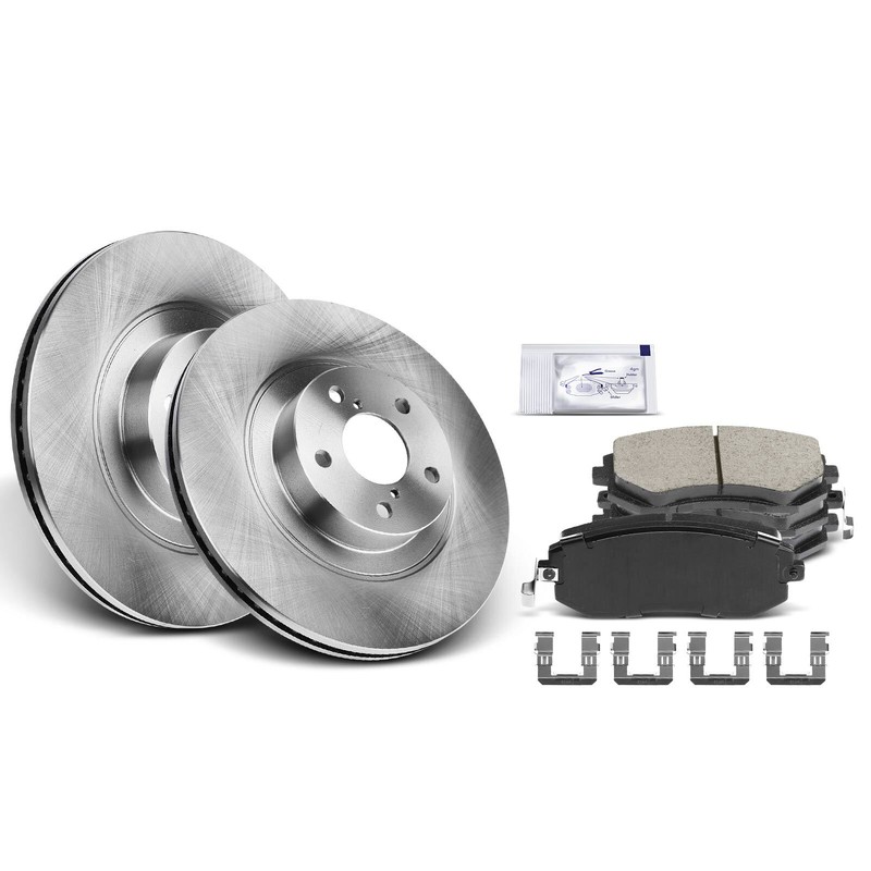 Front Disc Brake Rotor & Ceramic Brake Pad for Subaru Legacy 06-13 Baja 05-06 gallery