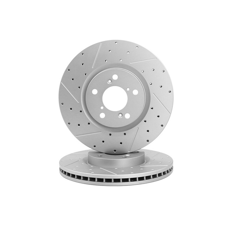 Front Disc Drilled Brake Rotors for 2009 - 2015 Honda Pilot Acura MDX RLX ZDX gallery
