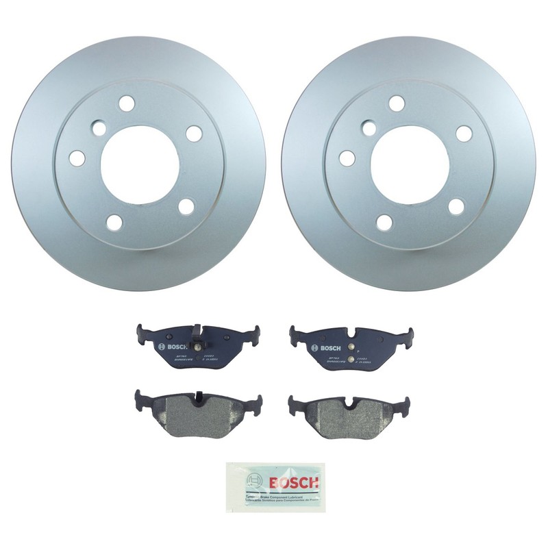 Hella Rear Rotors Bosch Semi-Met Disc Brake Pads Kit For E36 318i 318is Base M44