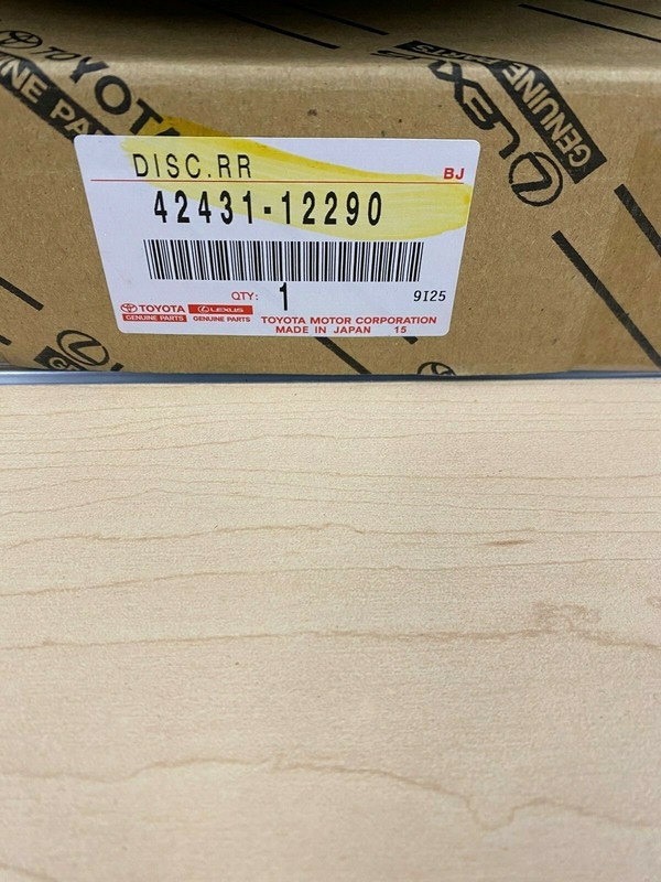 2008-2015 SCION XB GENUINE OEM NEW REAR DISC BRAKE ROTORS x 2 4243112290 gallery