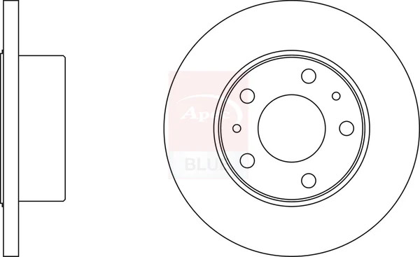 2x Brake Discs Pair Solid fits IVECO DAILY Mk3 2.8D Rear 99 to 07 276mm Set New