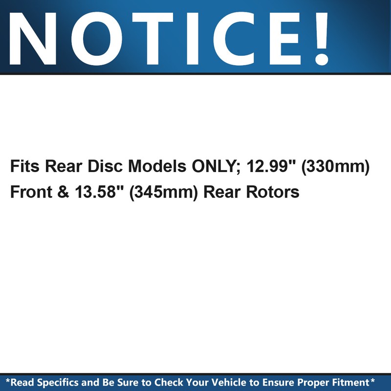 Front Rear Drilled Rotors Brake Pads for Chevrolet Avalanche Cadillac Escalade gallery