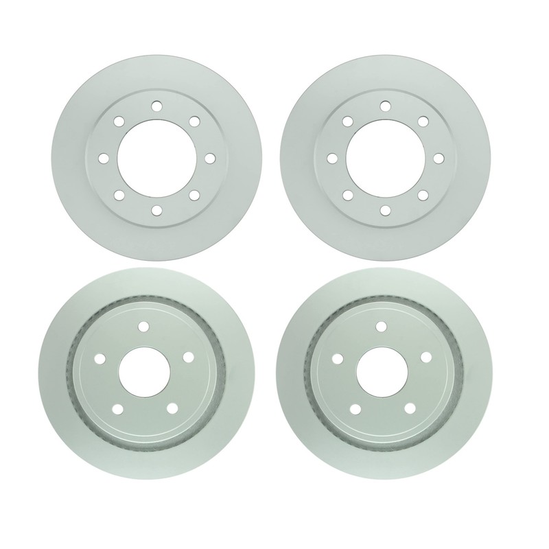 Bosch QuietCast Front 359mm Rear 352mm Disc Brake Rotors Kit For Ram 1500 V6 V8
