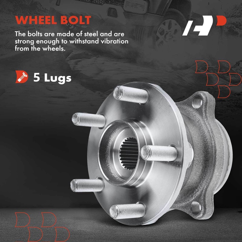A-Premium Rear Drilled Rotors & Brake Pads + Wheel Hub for Scion FR-S Subaru BRZ gallery