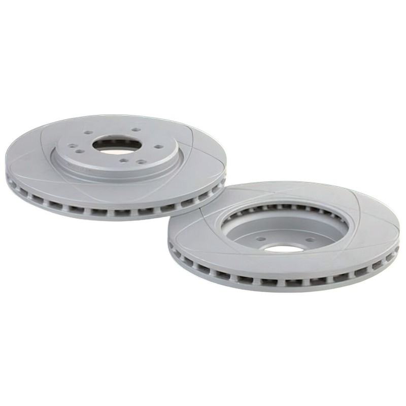 Front Premium Slotted Disc Brake Rotors, Fits Ford Windstar 99-03; 282mm gallery