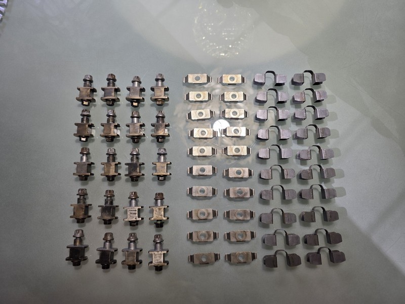 20x Genuine Brembo H Type Bobbins, Spring Clips, Wear Clips, Screws & Nuts