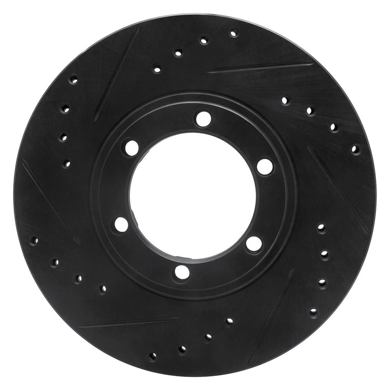 For Isuzu Rodeo 91-94 Brake Rotor eLINE Drilled & Slotted 1-Piece Front Driver