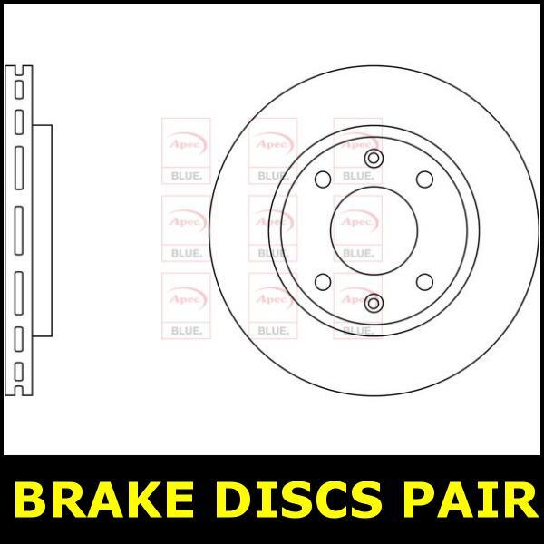 Brake Discs Pair Front FOR CITROEN XSARA 68bhp 1.9 97->00 CHOICE2/2 Diesel Blue gallery