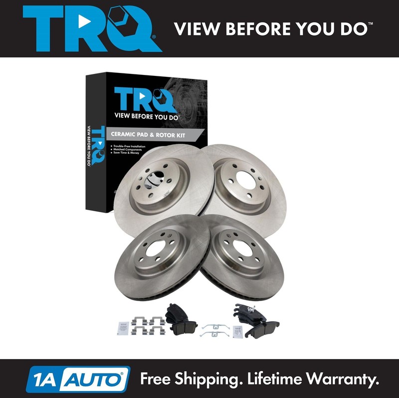 TRQ Brake Pad & Rotor Kit Fits 2013-2017 Audi Q5 2011-2016 S4 2012-2017 S5