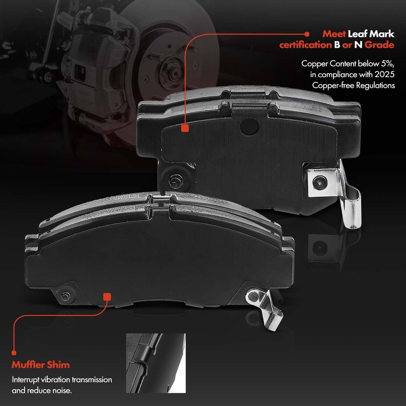 Front & Rear Disc Brake Rotor and Ceramic Brake Pads for Honda Acura 2.4L 3.0L gallery